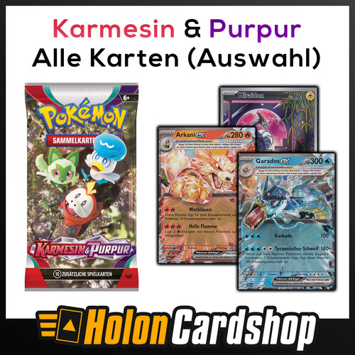 Pokemon Karten - Karmesin und Purpur (SVI) - Alle Karten zur Auswahl (Deutsch)