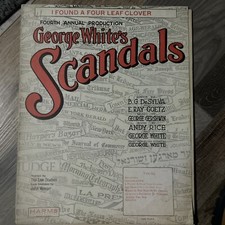 I Found A Four Leaf Clover Sheet Music/ George Whites SCANDALS Gorge Gershwin 