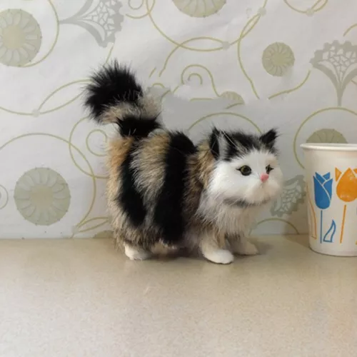 Realistische Katze Plüsch Spielzeug weich und niedlich Plüsch Katze Puppe Kinder - Bild 4 von 26