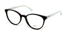 Candie's CA0165 001 Black Plastic Round Optical Eyeglasses Frame 52-18-140 RX CA