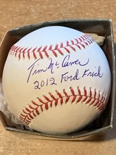 Tim McCarver 2012 Ford Frick Autographed Signed Baseball PSA/DNA PHILLIES CARDS