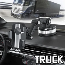 TRUCK 360° Rotation Dashboard Windshield Mount Car Dash Phone Holder Suction .