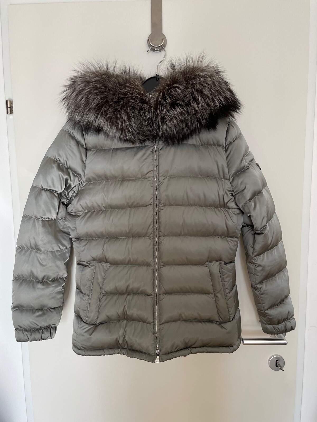 PRADA down jacket puffer jacket fur hooded jacket… - image 4
