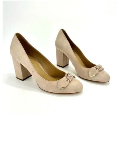 Michael Kors Liza Suede Block Pumps Size 9 - Picture 2 of 12