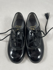 Capezio Child Tap Shoes Shiny Black size 10 1/2