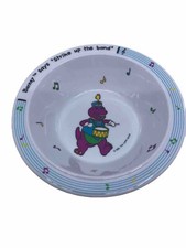 Vintage Barney The Purple Dinosaur Plastic Bowl Strike Up The Band 1992