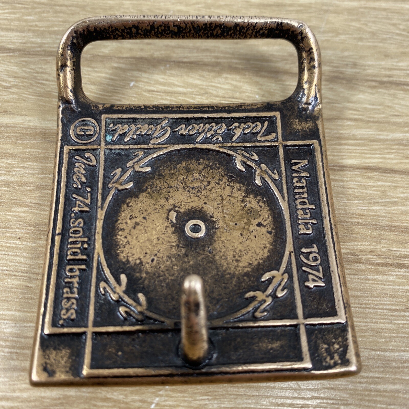 Vintage Tech Ether Guild MANDALA Solid Brass Belt… - image 4