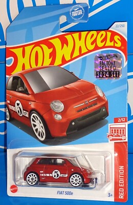 Hot Wheels 2024 Factory Set Target Red Edition Series 2/12 Fiat 500e Red