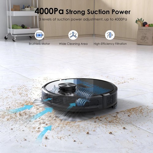 Lubluelu SL60 Plus Laser Robot Vacuum Cleaner with Mop & 2.5L Self-Empty Station - Picture 5 of 7