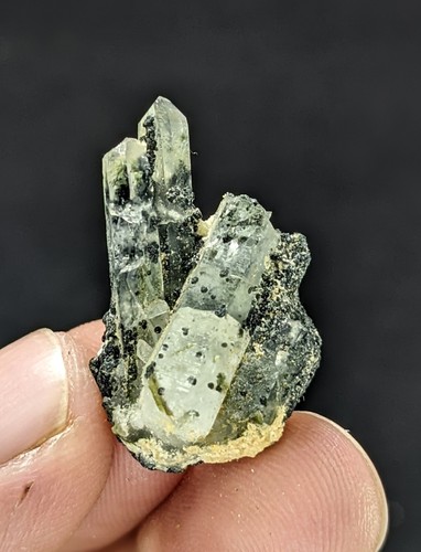 Natural Green Epidote Combine with Quartz Crystal Rough Specimen Healing 17Pcs - Picture 12 of 18