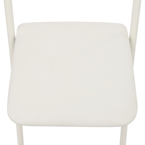 Silla de Bar Plegable Moderna 2 PIEZAS, Silla Plegable Alta, Taburete Plegable Portátil Blanco - Imagen 15 de 24