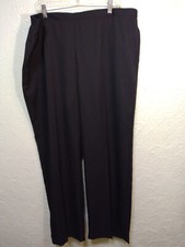 Alfred Dunner Classic Fit Pants Pull On Black Sz 22W Proportioned Medium NWT 52
