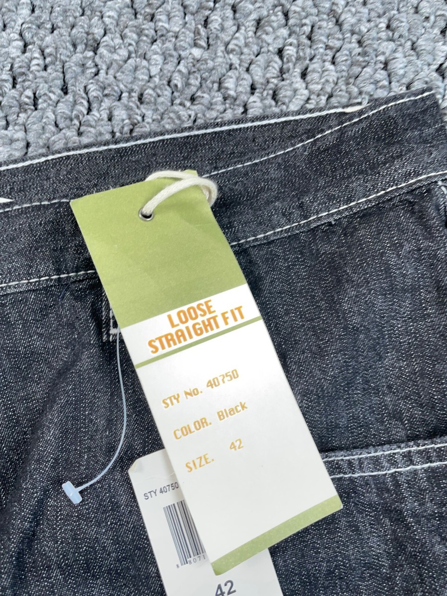 VTG Y2K Baggy Loose Fit Jeans Men's 40 x 31 (42 Tag) Black VTG Y2K Baggy Loose Fit Jeans Men's 40 x 31 (42 Tag) Black