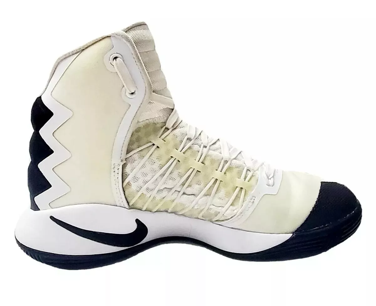 Nike Zoom Hyperdunk High Top White Black Ivory Basketball Shoes Womens Sz 9