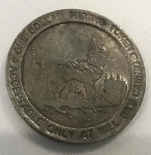 Mill Bay Casino Manson Washington One Dollar Gaming Token Chip Coin Medal