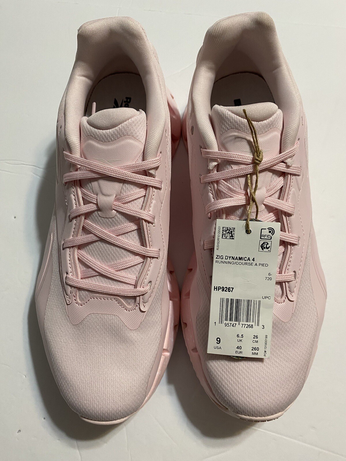 Women’sSize 9 - Reebok Zig Dynamica 4 Low Porcelain Pink W