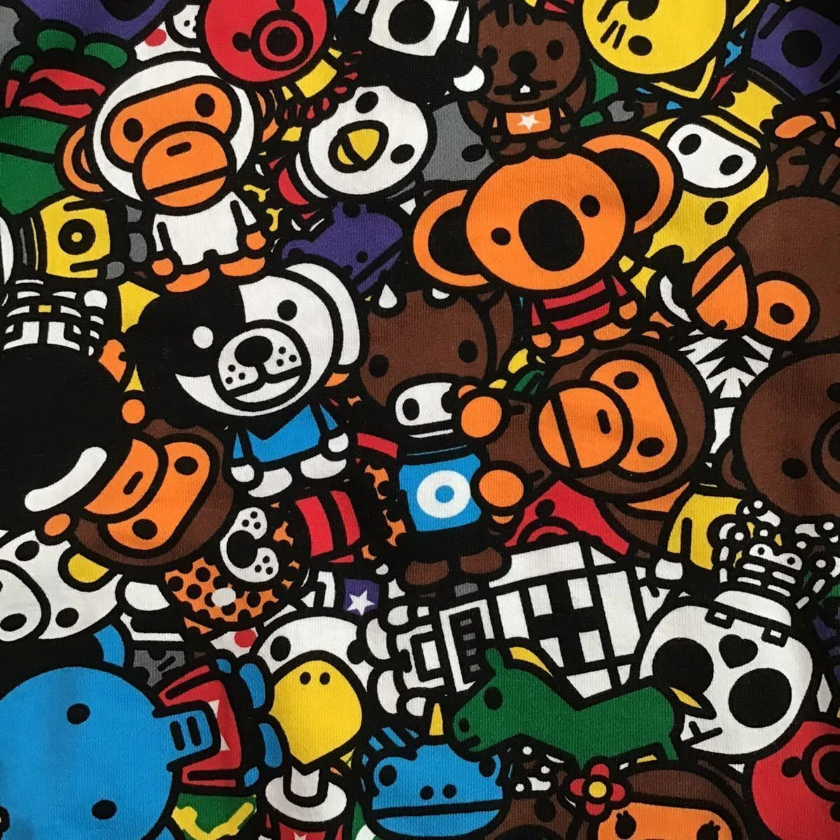 A BATHING APE (BAPE) Felpa con cappuccio e zip intera BAPE Animal Safari Milo una scimmia da bagno NIGO taglia M 2504TY