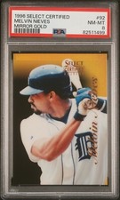 1996 SELECT CERTIFIED MIRROR GOLD #92 MELVIN NIEVES TIGERS PSA 8 NM-MT POP 1 NO↑
