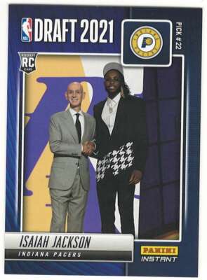 ISAIAH JACKSON RC 2020-21 Panini Instant DRAFT NIGHT ROOKIE /530 #21 Pa ID:20555