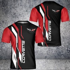 SALE Custom Name Corvette C5 Logo Black Shirt Size S-5XL