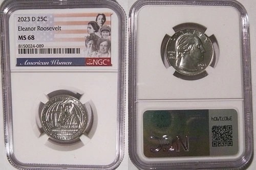 2023 D Eleanor Roosevelt 25c NGC MS 68 American Women Quarter