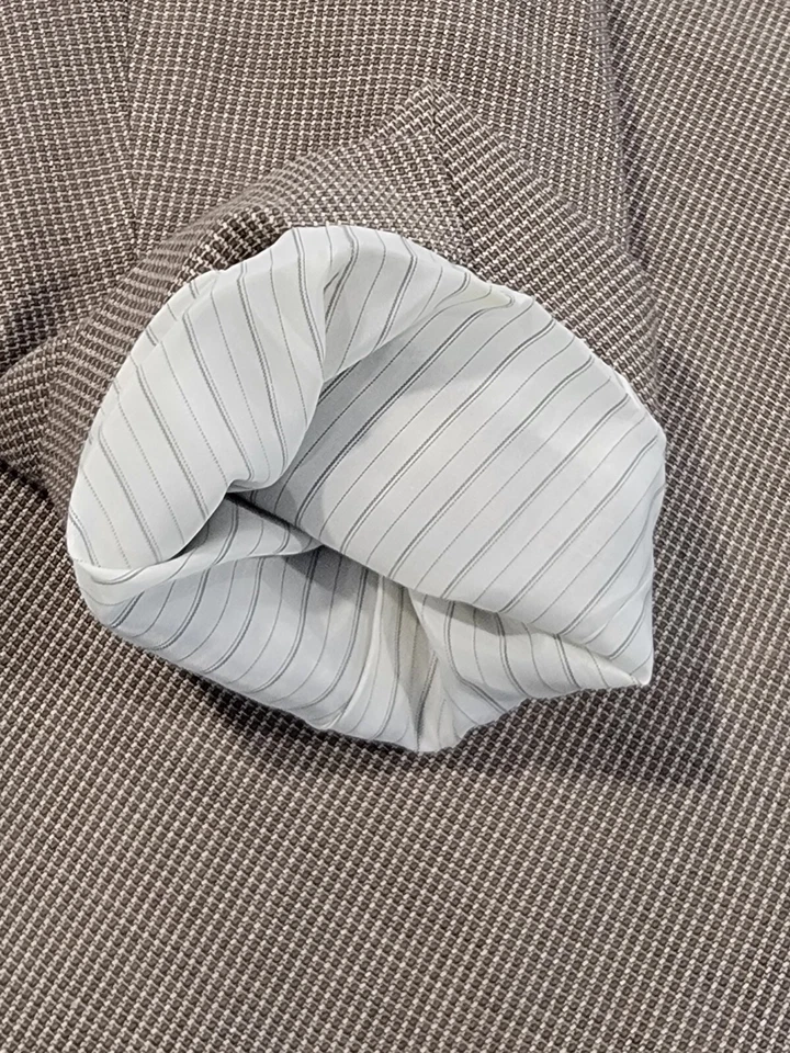 Abrigo deportivo 44L para hombre Marc Anthony Blazer beige gris 2 botones 100 % lana Foto 4 de 4