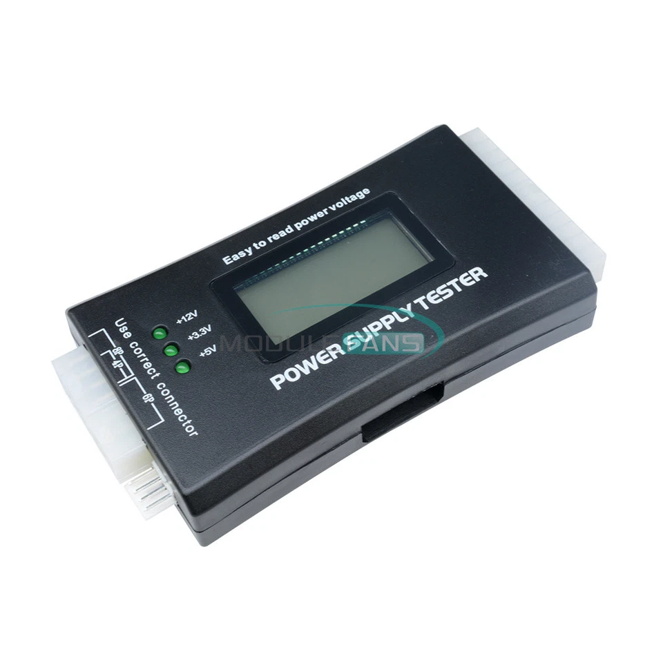 Digital LCD PC Computer PC Power Supply Tester 20/24 Pin SATA HDD Testers - Image 2 of 4