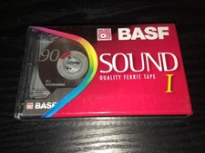 BASF SOUND I 90 FERRIC TAPE AUDIO TAPE NEW SEALED/SEALED CASSETTES