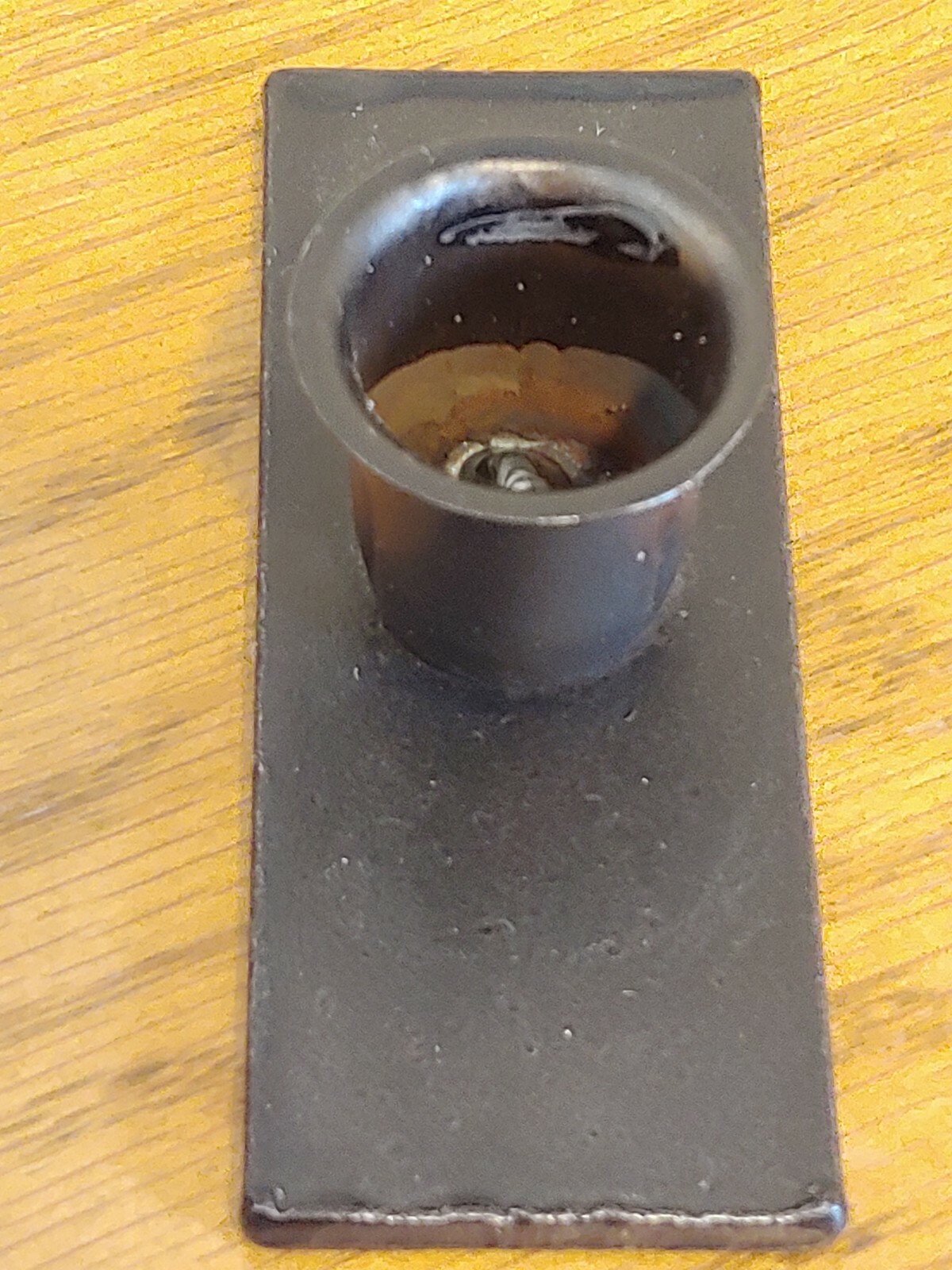 2 Amish made wrought iron taper candle holders sturdy handcrafted metal stand eBay