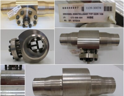 Choke adjustable with stainless steel housing, type GDR 108