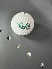 LOGO GOLF BALL-RARE ORIGINAL CLYDE  S AN AMERICAN BAR    