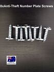 <!--F#f_0-->8 x ANTI THEFT NUMBER PLATE SECURITY SCREWS ONE WAY SUIT MOST CARS TRUCKS <!--F/-->