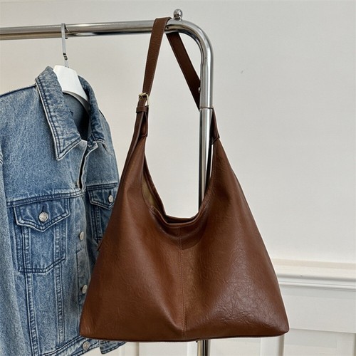 Soft Solid Crossbody Bag High-capacity Lady Handbag Casual Tote Bag - Picture 9 of 10