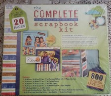 The Complete Scrapbook Kit, 12x12 Post Bound Album and Embellishments 800  Read