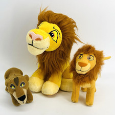 MIXED LOT VTG 1998 DISNEY THE LION KING SIMBAS PRIDE PLUSH  ADULT SIMBA PLUSH