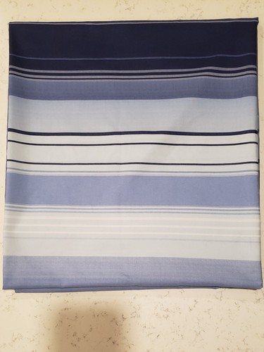 Mainstays Blue Ombre Stripe Fabric Shower Curtain 70x71 Measures 67x70 Used - Picture 3 of 7