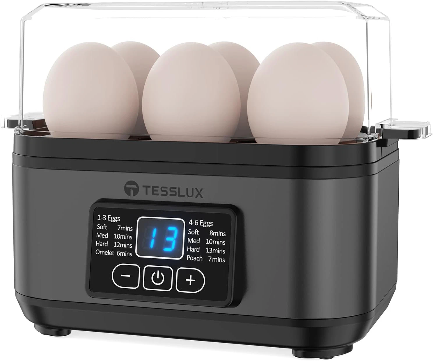 Electric Rapid Egg Cooker, 6 Egg Capacity for Hard Boiled Eggs, Poached Eggs, Sc
Opens in a new wind