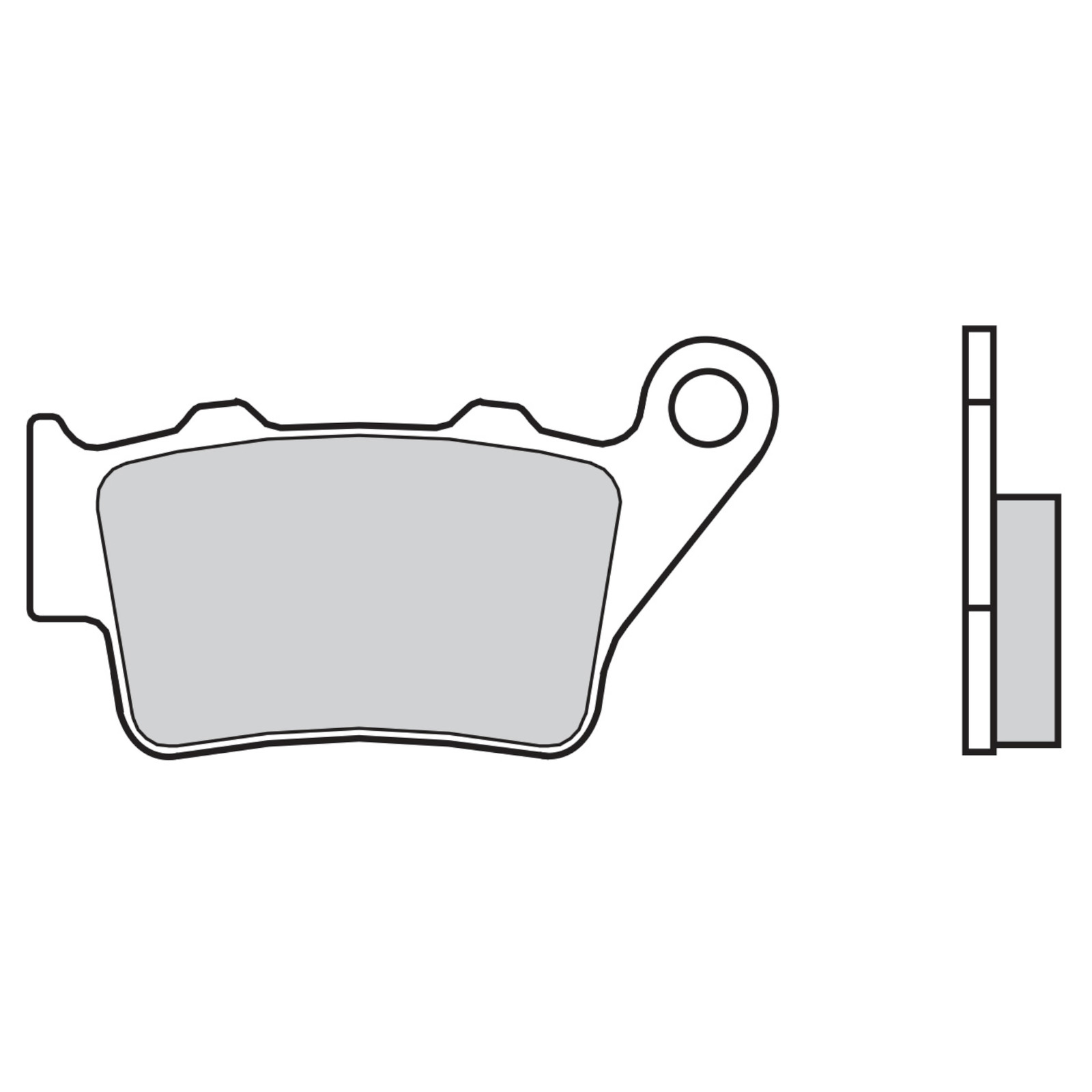 Brake Pads for ROYAL ENFIELD 650 CONTINENTAL 2018-2020 Rear 58 Street Brembo - Image 81