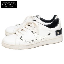 Valentino Garavani TTM20W2 Low Cut Sneakers Shoes 37 White Ladies