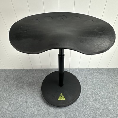 Focal Upright Pivot Seat Leaning Stool Adjustable Height Seat - Black