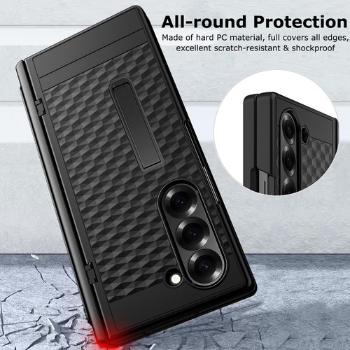 Für Samsung Galaxy Z Fold 6 Hülle mit Sichtschutz & S Pen Halter... - Bild 5 von 7