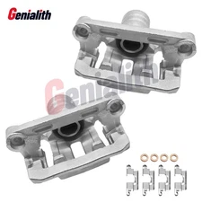 Rear Brake Caliper w/ Brackets Pair for Nissan Frontier Xterra Suzuki Equator