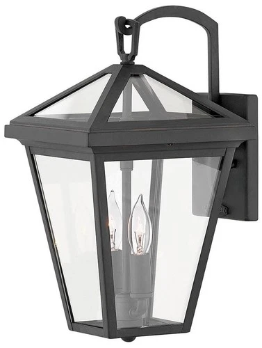 Hinkley Alford Place 14" High Museum Black Outdoor Lantern Wall Light - Picture 2 of 10