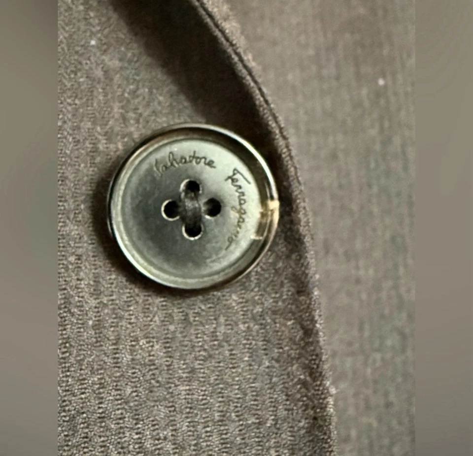 Blazer Ferragamo marrón/gris 38 Foto 2 de 4