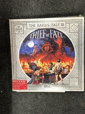 Bards Tale III Thief of Fate Apple II Big Box CIB Disks Clue Book Electronic Art