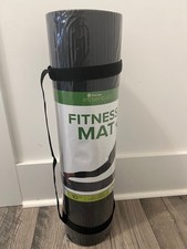 Gaiam 2/5" Thick 10Mm Yoga Pilates, Fitness Exercise Mat - Black - Non-Slip