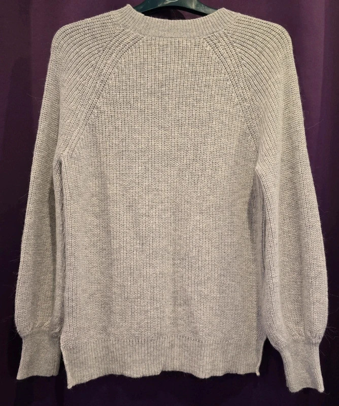 M&S Silver Grey Knit Jumper – Size S - NWOT image 3