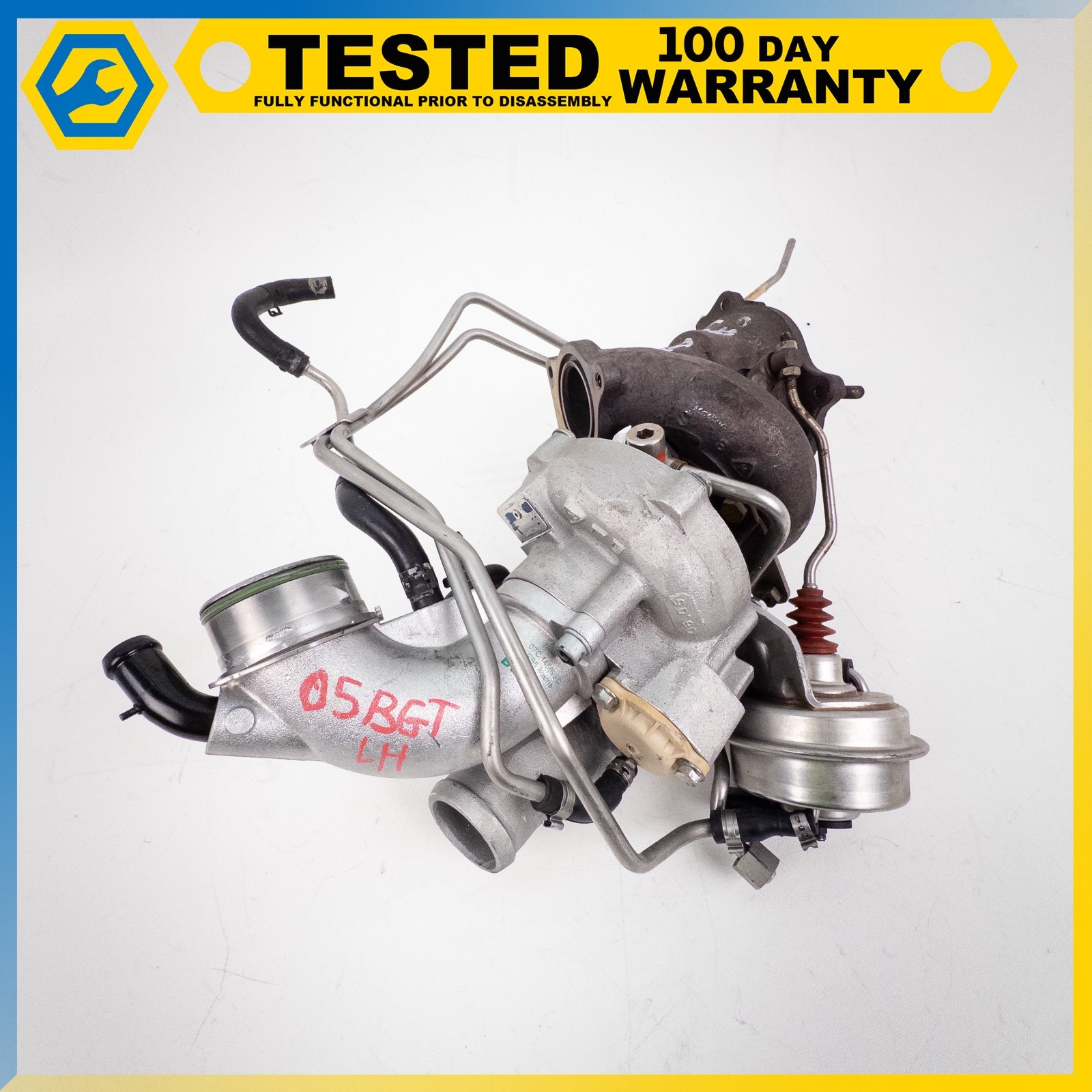 03-13 BENTLEY CONTINENTAL GT FLYING SPUR 6.0L W12 LEFT TURBOCHARGER EXHAUST OEM