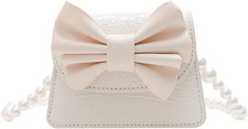 Fashion Princess Wear Bag Small Toddler Crossbody Bag Pearl Chain Handbags Shoul