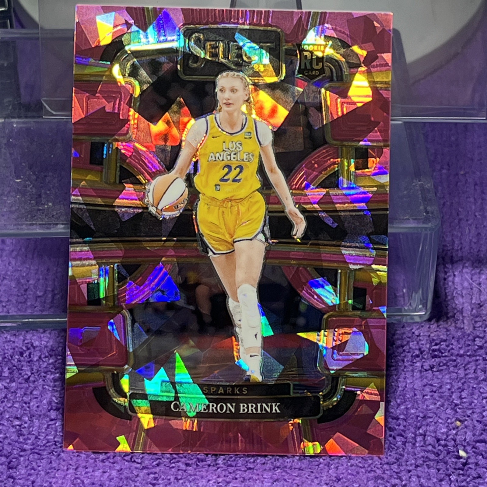 2024 Panini Select WNBA - Concourse Cameron Brink #56 Pink Ice Prizm (RC)